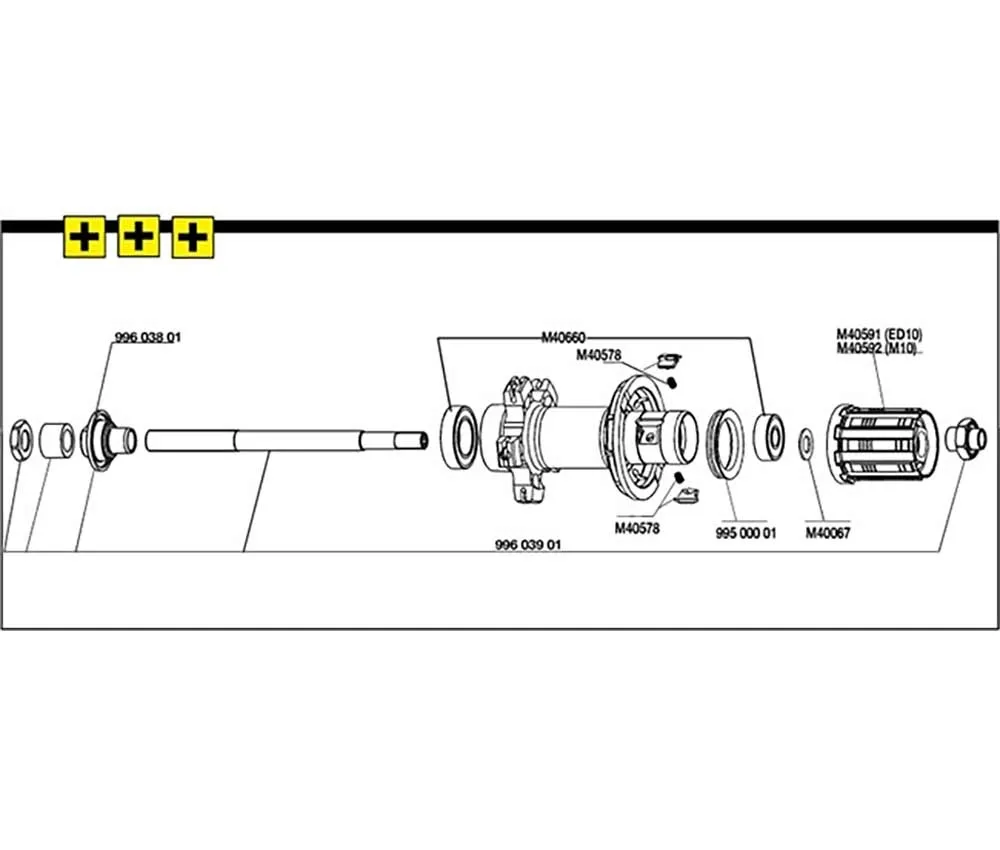 Mavic Cosmic / Ksyrium Ersatzteil | Hinterrad Achs- Verschraubung M9 rechts Modell 2013 - 17