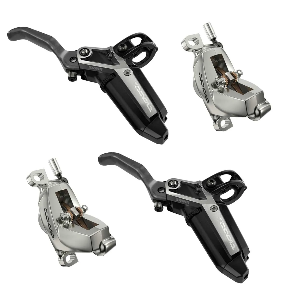 Disc-Set Sram Code Ultimate Stealth Scheibenbremse 4 Kolben Bremssattel