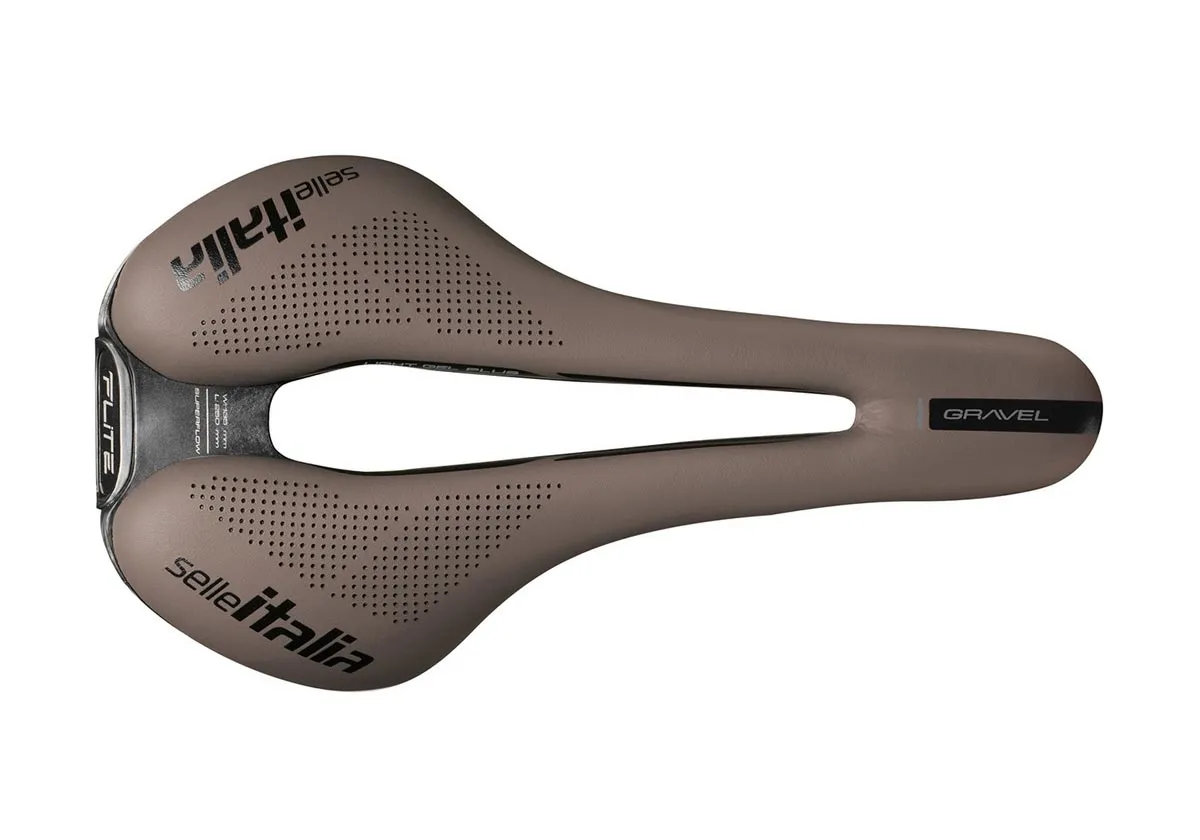 Selle Italia Flite Boost Gravel Sattel Ti316 Superflow S3 braun