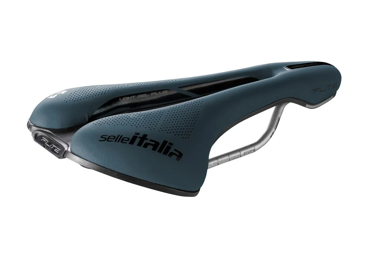 Selle Italia Flite Boost Gravel Sattel Ti316 Superflow L3 blau