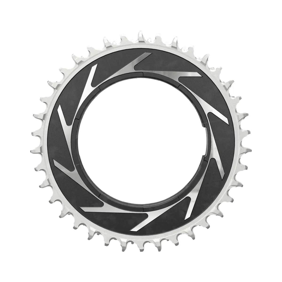 Sram XX SL Eagle Powermeter T-Type Kettenblatt Thread Mount Offset 3mm schwarz-silber 38 Zähne