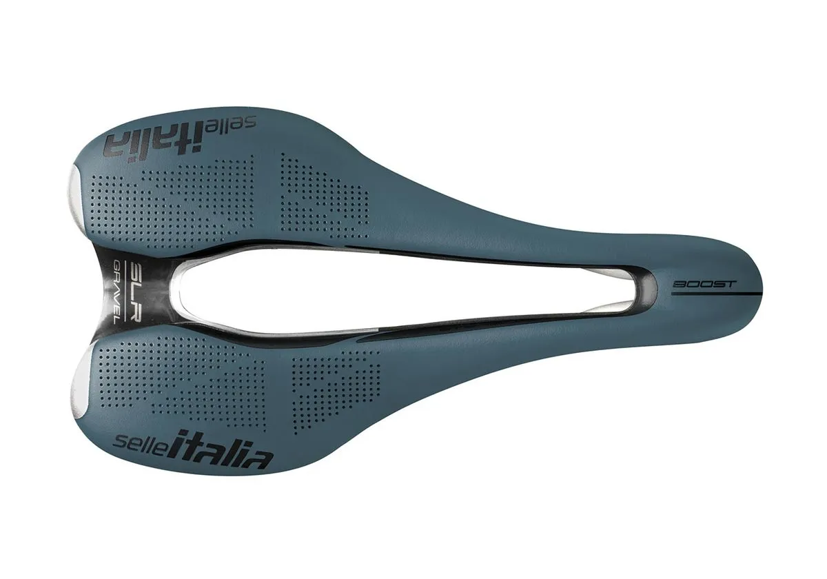 Selle Italia SLR Boost Gravel Sattel TI316 Superflow S3 blau