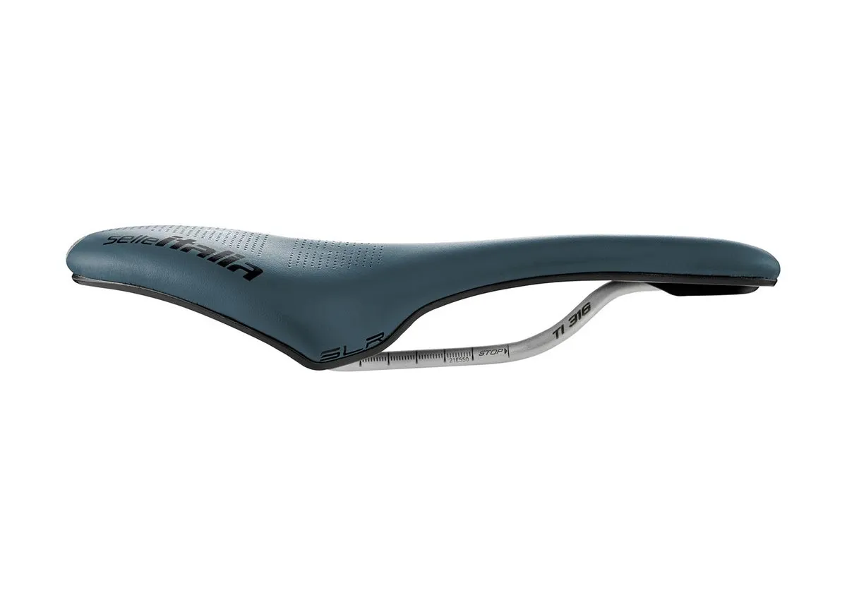 Selle Italia SLR Boost Gravel Sattel TI316 Superflow S3 blau