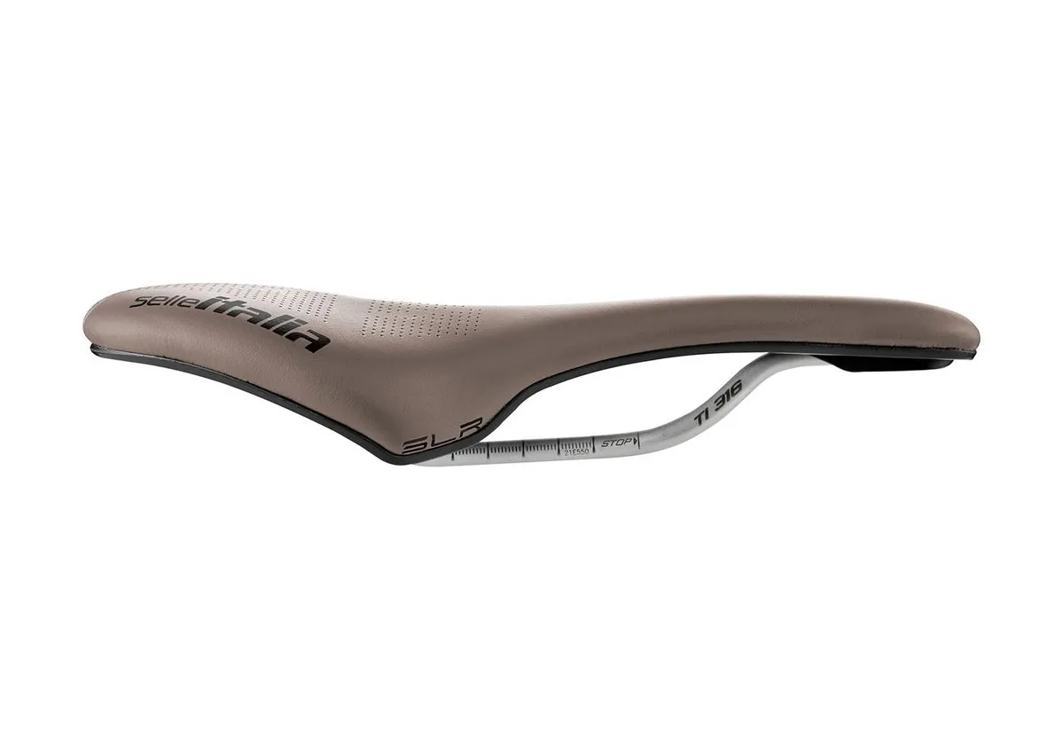 Selle Italia SLR Boost Gravel Sattel TI316 Superflow S3 braun