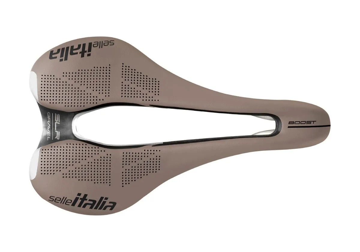 Selle Italia SLR Boost Gravel Sattel TI316 Superflow L3 braun