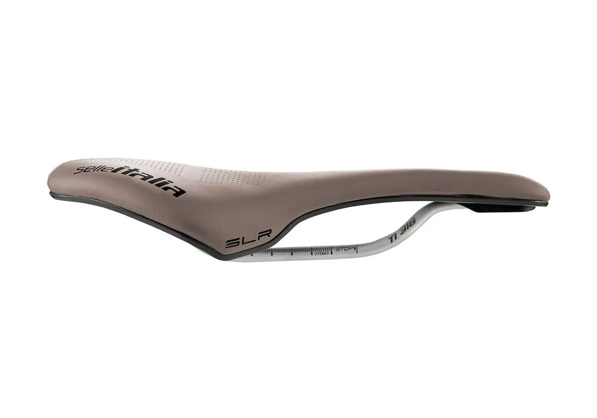 Selle Italia SLR Boost Gravel Sattel TI316 Superflow L3 braun