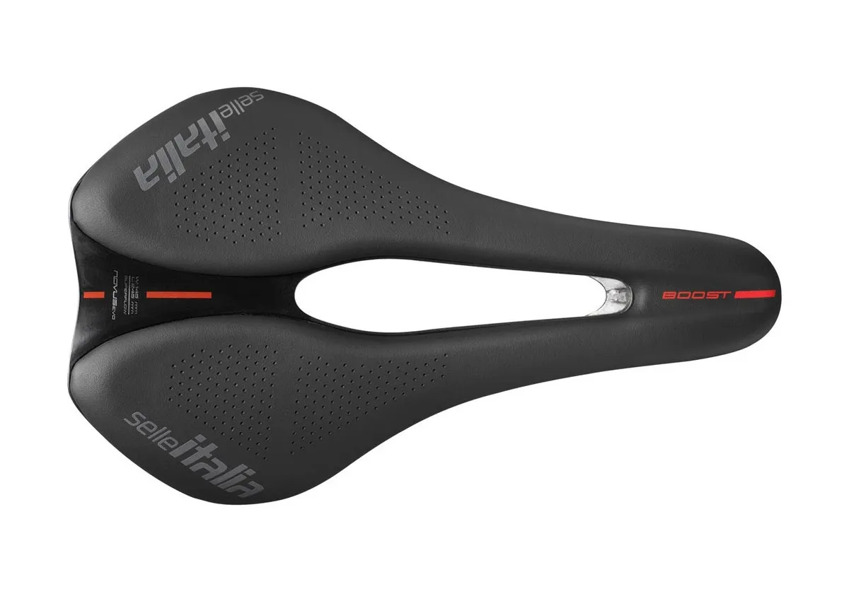 Selle Italia Novus Boost Sattel EVO Kit-Carbonio Superflow L3 Breite 145mm Gestell Carbon schwarz