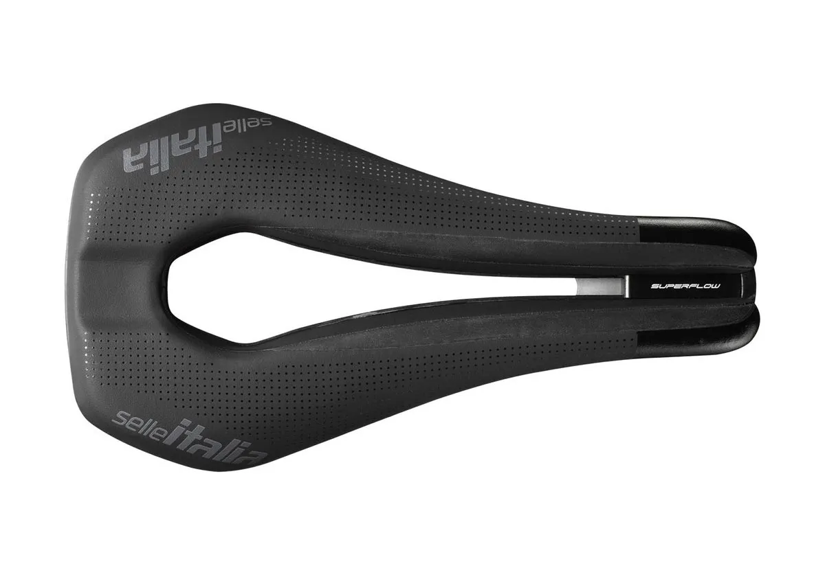 Selle Italia Watt Gel Ti316 Superflow Sattel U3 Breite 133mm Gestell Titan schwarz
