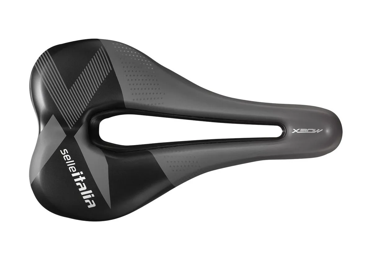 Selle Italia X-Bow Ti316 Superflow Sattel S3 Breite 145mm Gestell Titan grau-schwarz