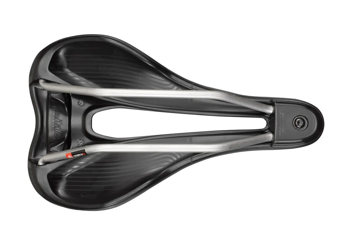 Selle Italia X-Bow Ti316 Superflow Sattel S3 Breite 145mm Gestell Titan grau-schwarz