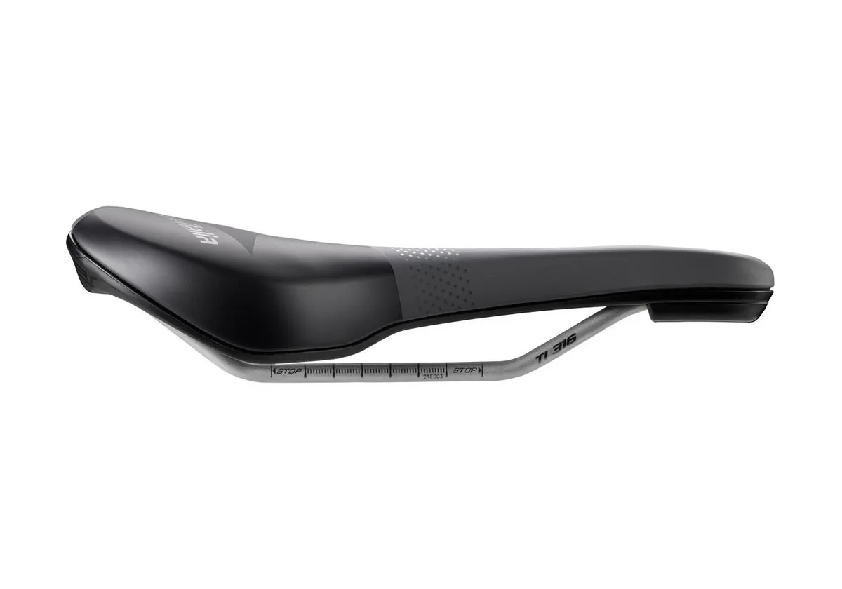 Selle Italia X-Bow Ti316 Superflow Sattel L3 Breite 155mm Gestell Titan grau-schwarz