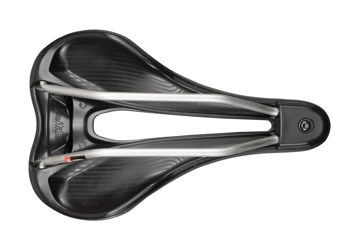 Selle Italia X-Bow Ti316 Superflow Sattel L3 Breite 155mm Gestell Titan grau-schwarz