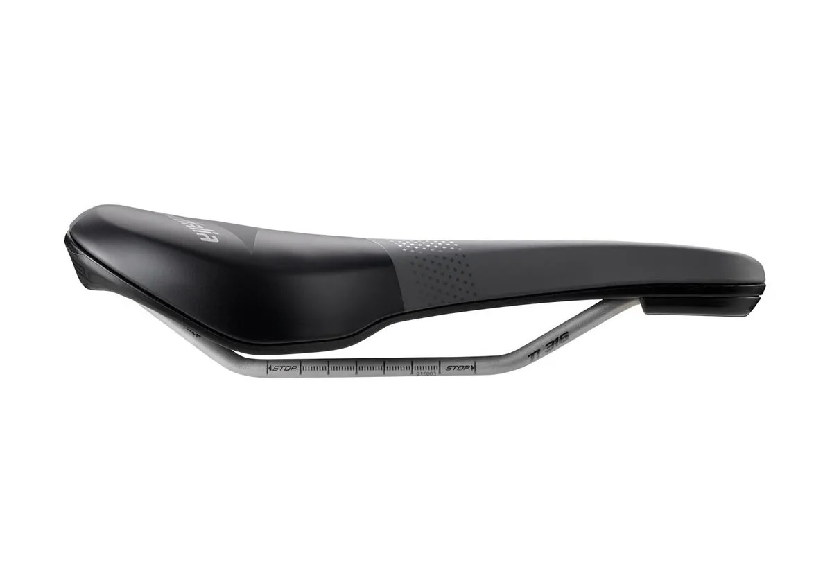 Selle Italia X-Bow Ti316 Sattel S1 Breite 145mm Gestell Titan grau-schwarz