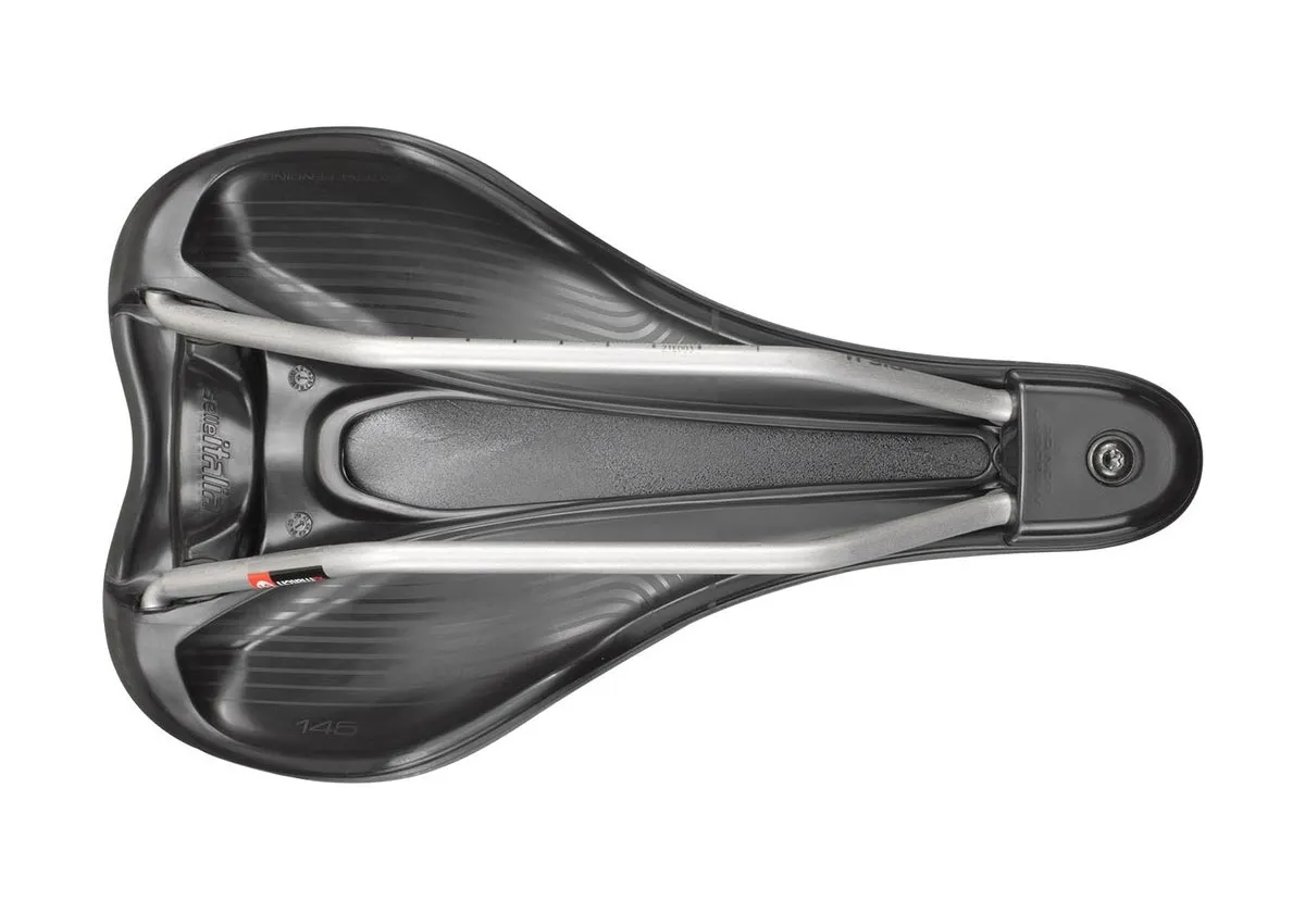 Selle Italia X-Bow Ti316 Sattel S1 Breite 145mm Gestell Titan grau-schwarz