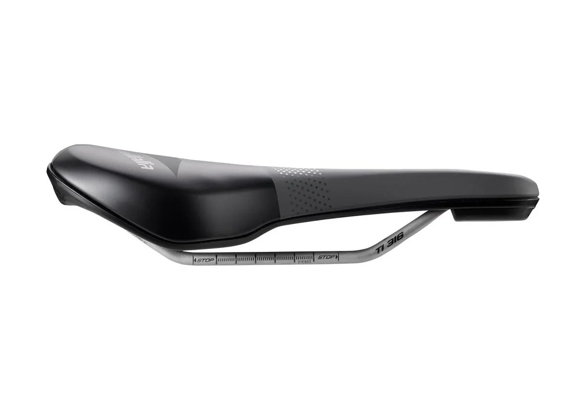 Selle Italia X-Bow Ti316 Sattel L1 Breite 155mm Gestell Titan grau-schwarz