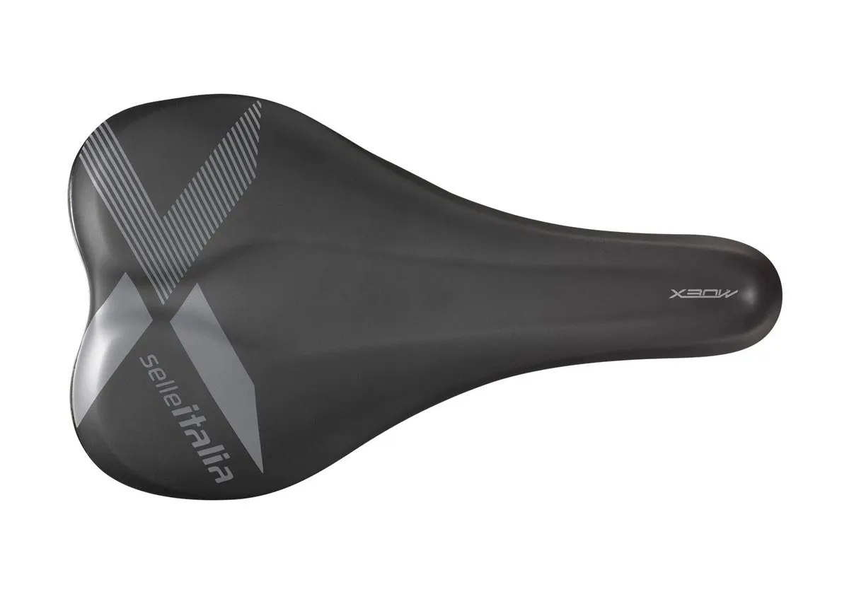 Selle Italia X-Bow Fec-Alloy Sattel S1 Breite 145mm Gestell Stahl schwarz-grau