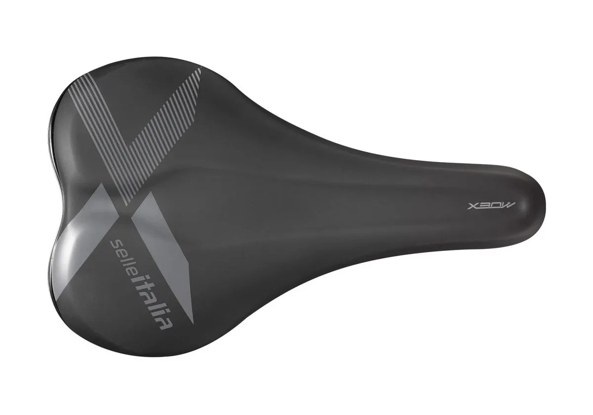 Selle Italia X-Bow Fec-Alloy Sattel L1 Breite 155mm Gestell Stahl schwarz-grau