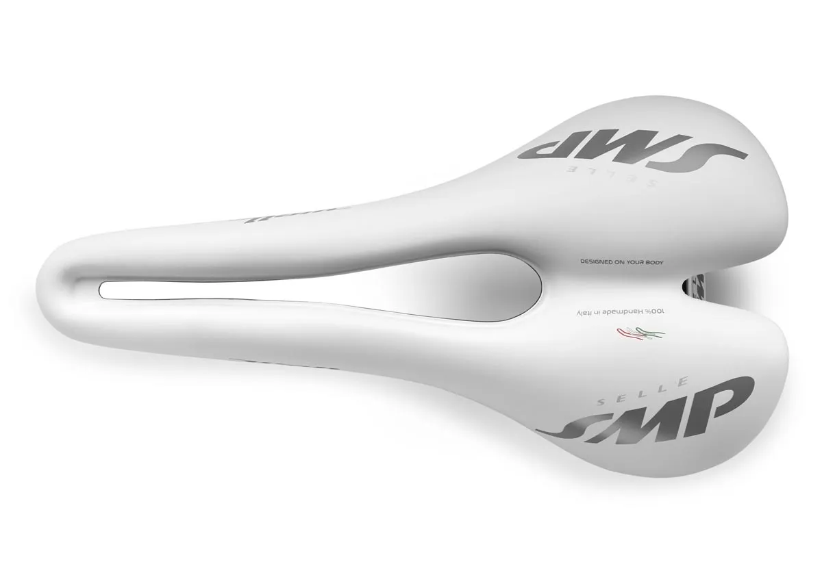Selle SMP WELL AISI Sattel Breite 144mm Gestell Edelstahl weiss