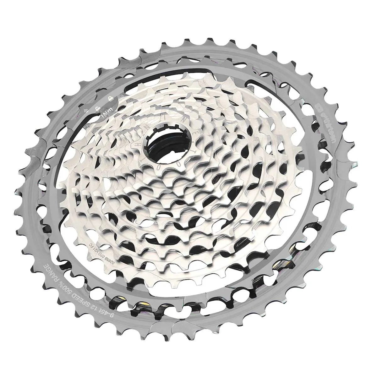 e*thirteen Helix Race Gravel XD Kassette 12-fach Abstufung 9-45 Zähne Nickel-Grey