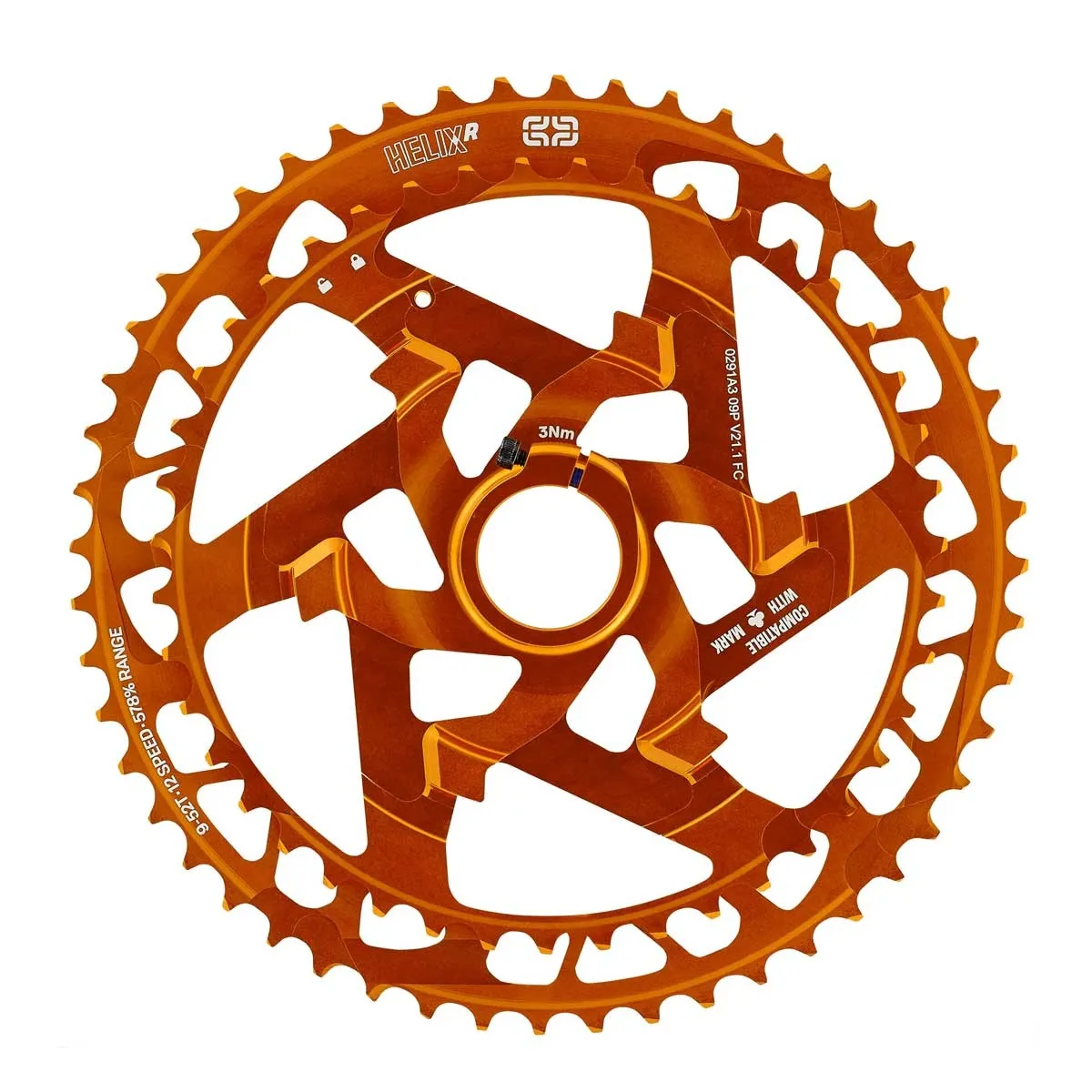 e*thirteen Helix Race MTB XD Kassette 12-fach Abstufung 9-52 Zähne Naranja-Orange