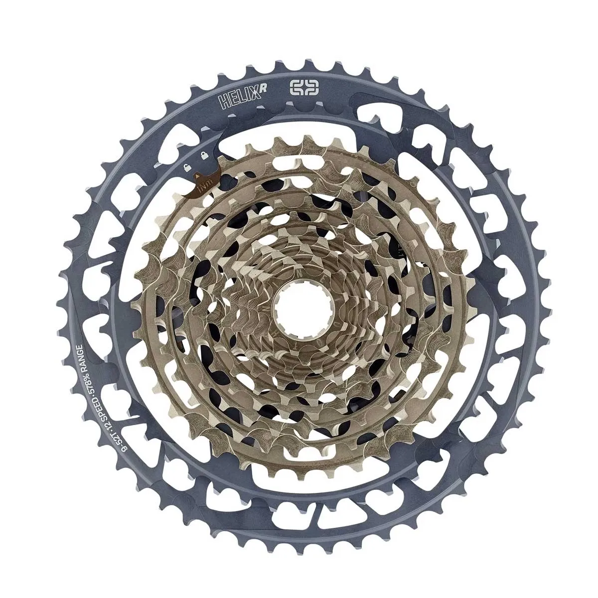 e*thirteen Helix Race MTB XD Kassette 12-fach Abstufung 9-52 Zähne Nickel-Grey