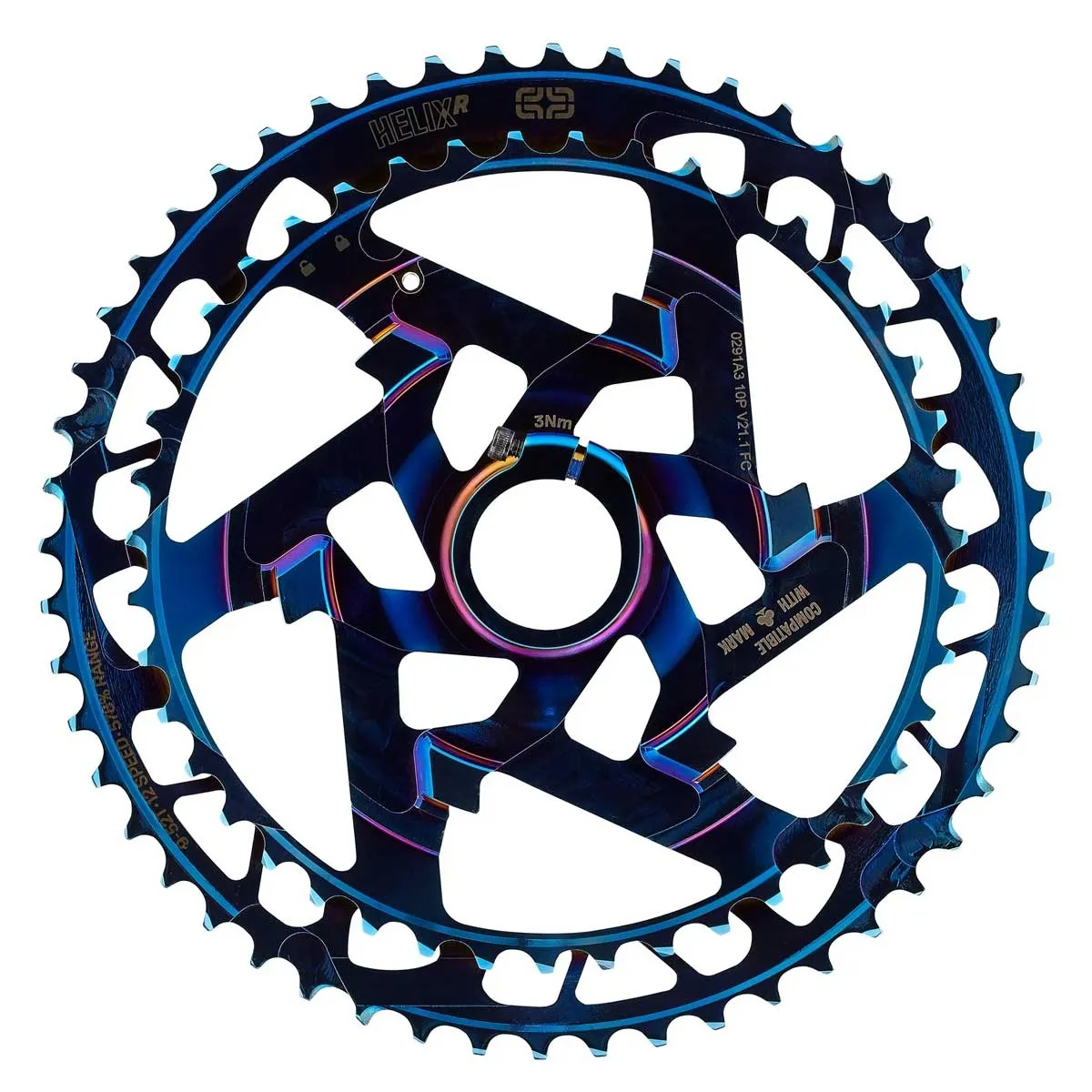 e*thirteen Helix Race 12-fach Ritzelblock 43-52 Zähne Intergalactic-Blue