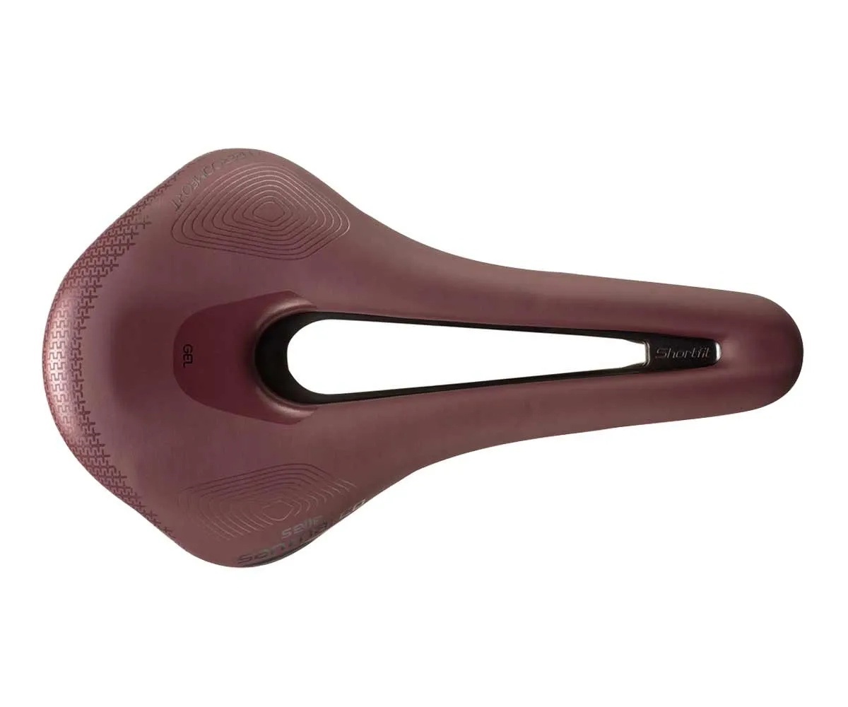Selle San Marco ShortFit 2.0 Supercomfort Racing Sattel L3 Wide Brick-Red Gestell Xsilite