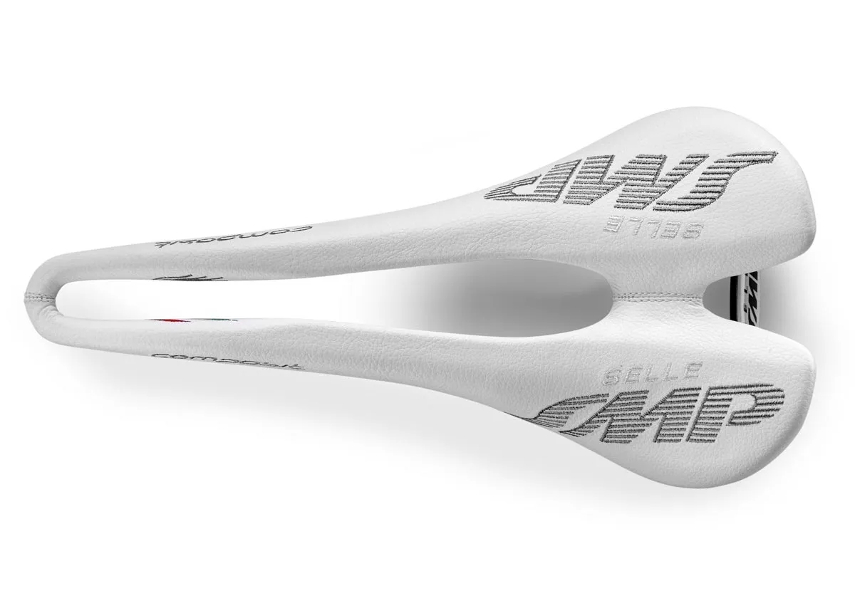 Selle SMP Composit AISI Sattel Breite 129mm Gestell Edelstahl weiss