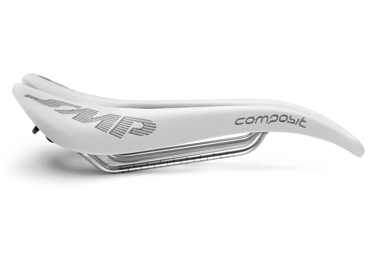 Selle SMP Composit AISI Sattel Breite 129mm Gestell Edelstahl weiss