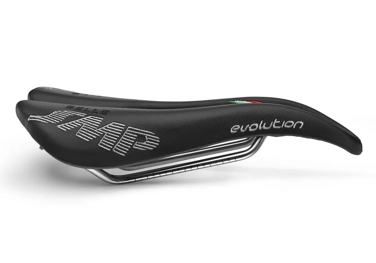 Selle SMP Evolution AISI Sattel Breite 129mm Gestell Edelstahl schwarz