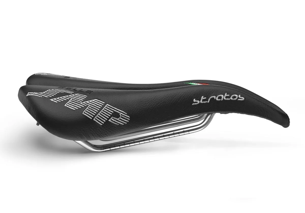 Selle SMP Stratos AISI Sattel Breite 131mm Gestell Edelstahl schwarz