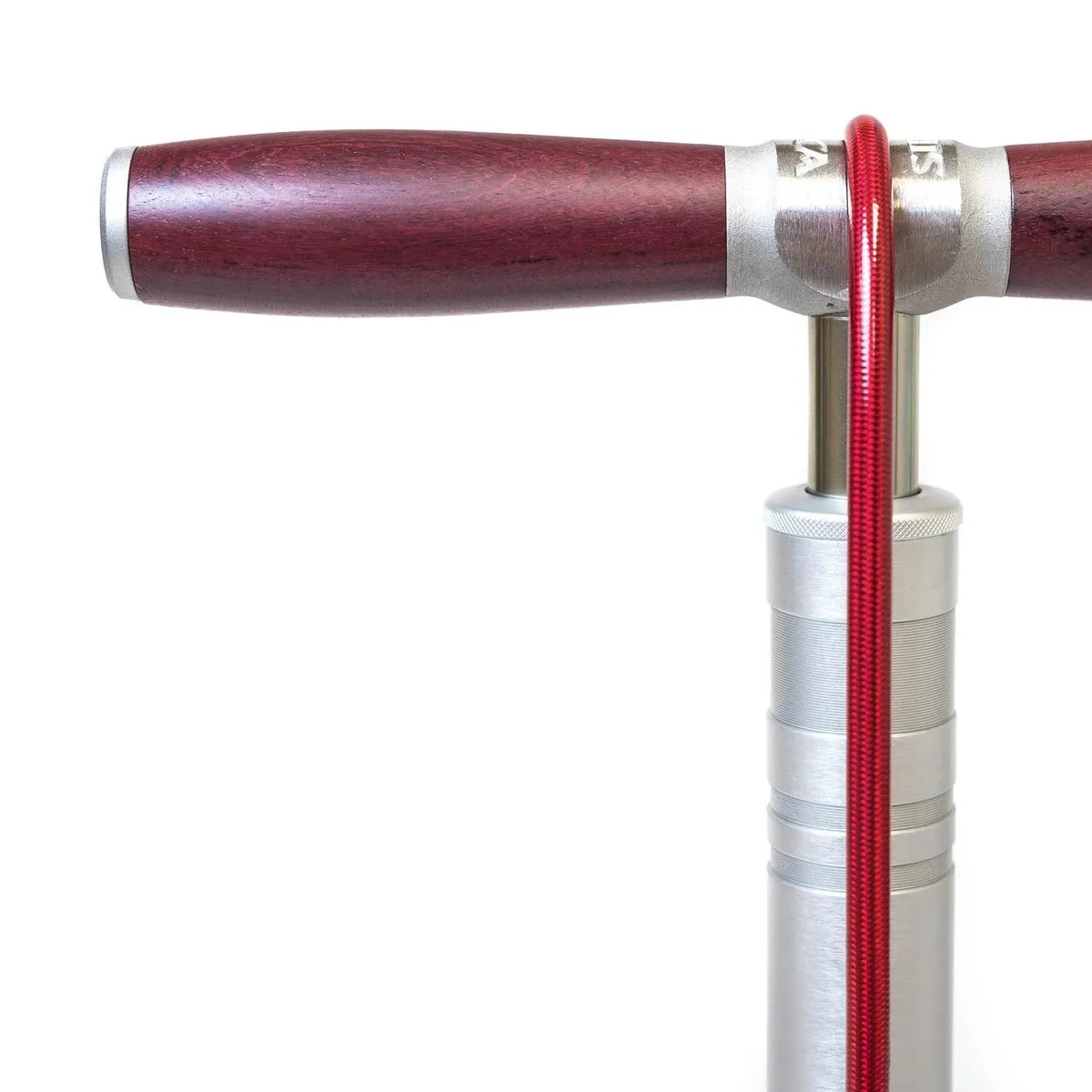 SILCA SuperPista Ultimate Plus Hiro Standpumpe - 11 Bar Zink Edelstahl Holz silber