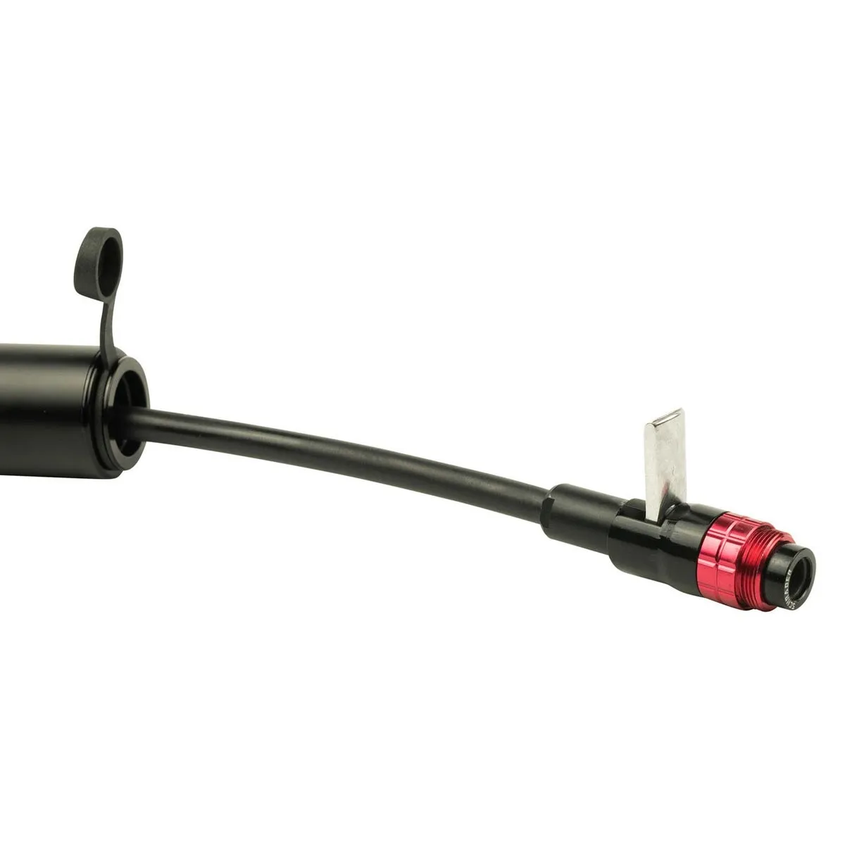 SILCA Gravelero Minipumpe - 5,5 Bar ausziehbar Aluminium schwarz-rot