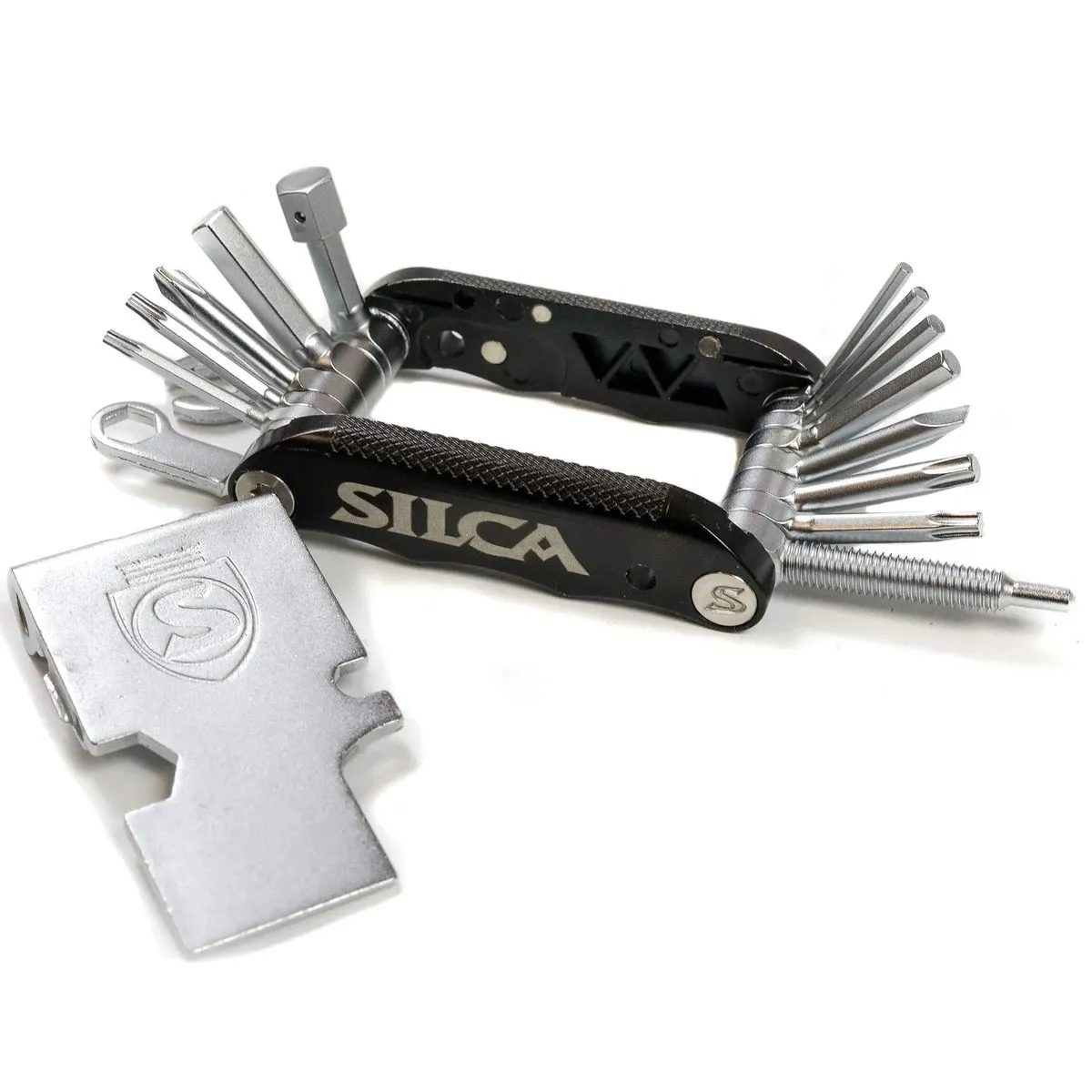 SILCA Italian Army Knife Venti Multitool - 20 Funktionen silber-schwarz