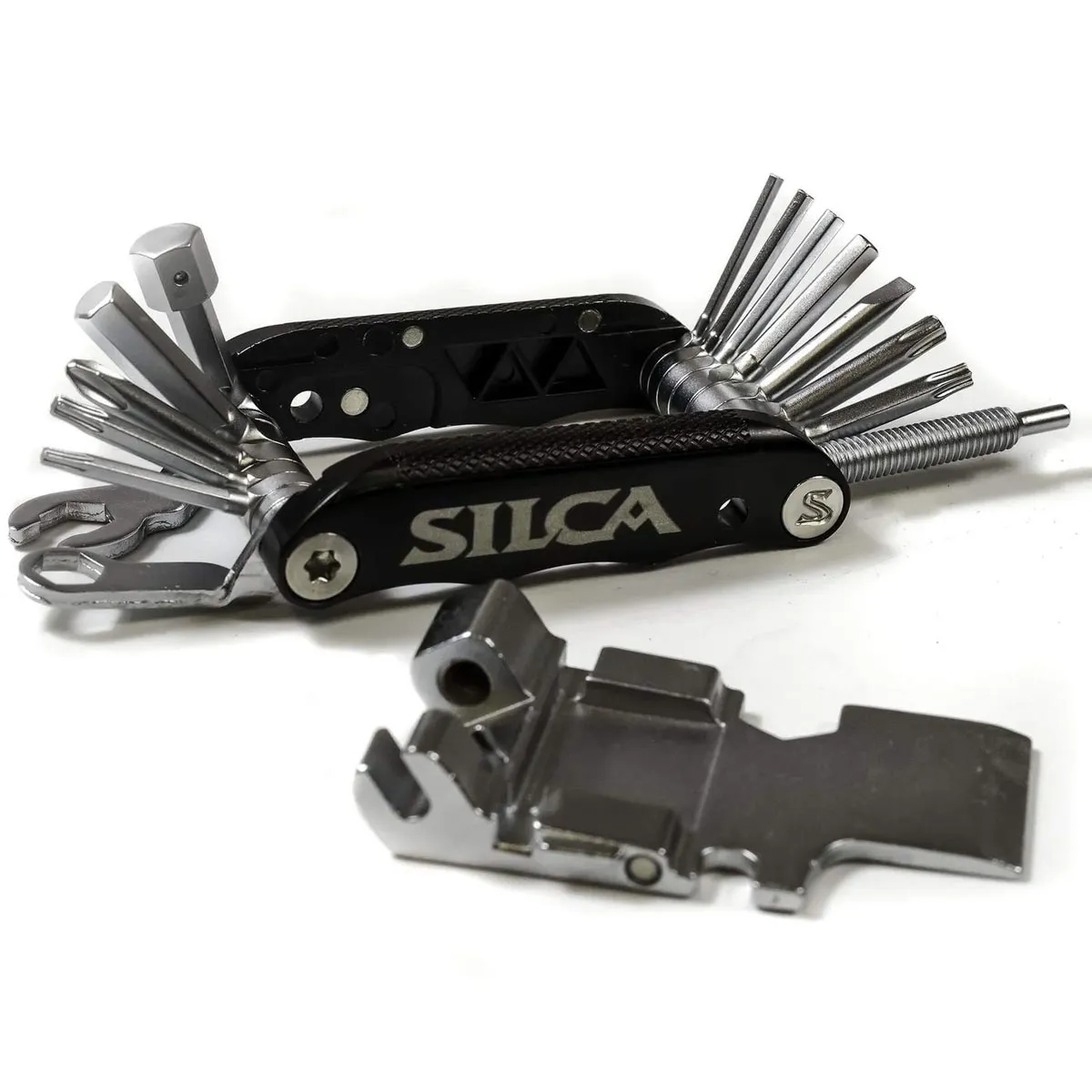 SILCA Italian Army Knife Venti Multitool - 20 Funktionen silber-schwarz