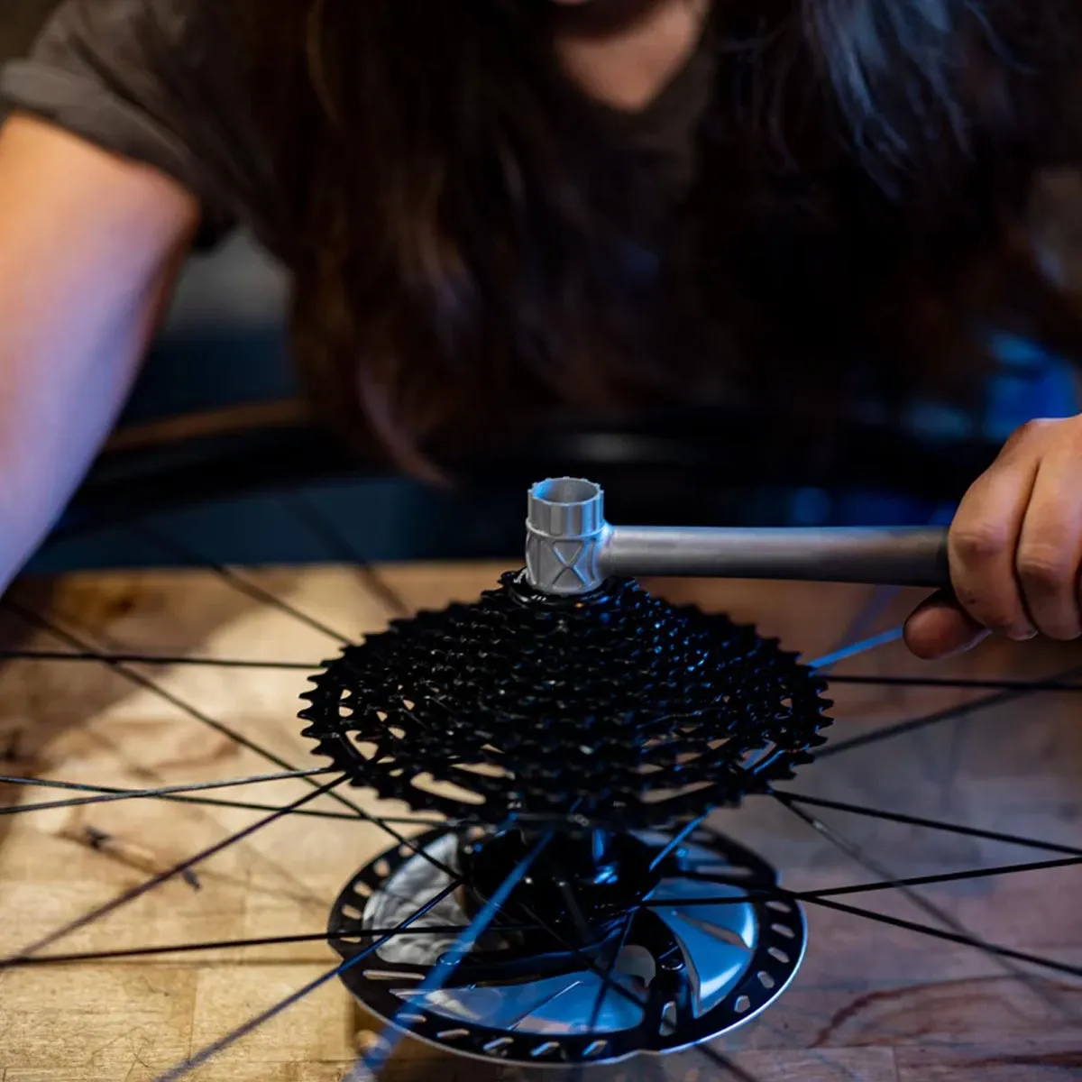 SILCA Lock Ring Titanium Zahnkranzabzieher - Titan silber-rot