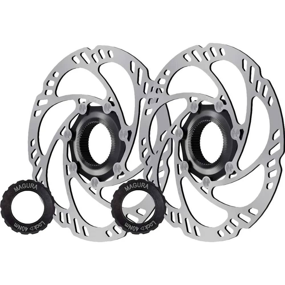 Disc Set Magura MT5e Higo Schliesser Bremsen + MDR-C Centerlock Scheiben