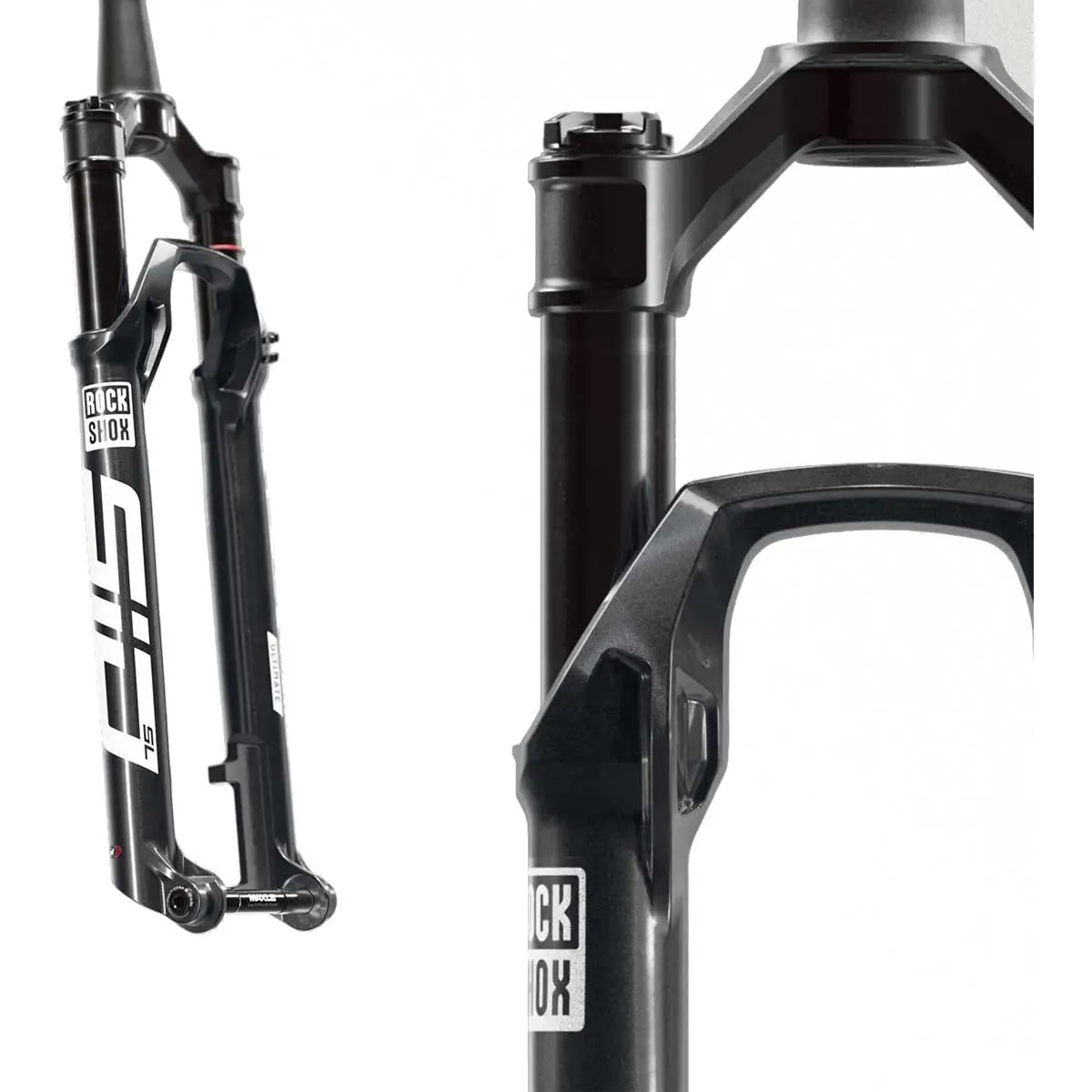 RockShox SID SL Ultimate 2P Federgabel Remote Boost 29 Zoll Tapered Gloss Black 100 mm