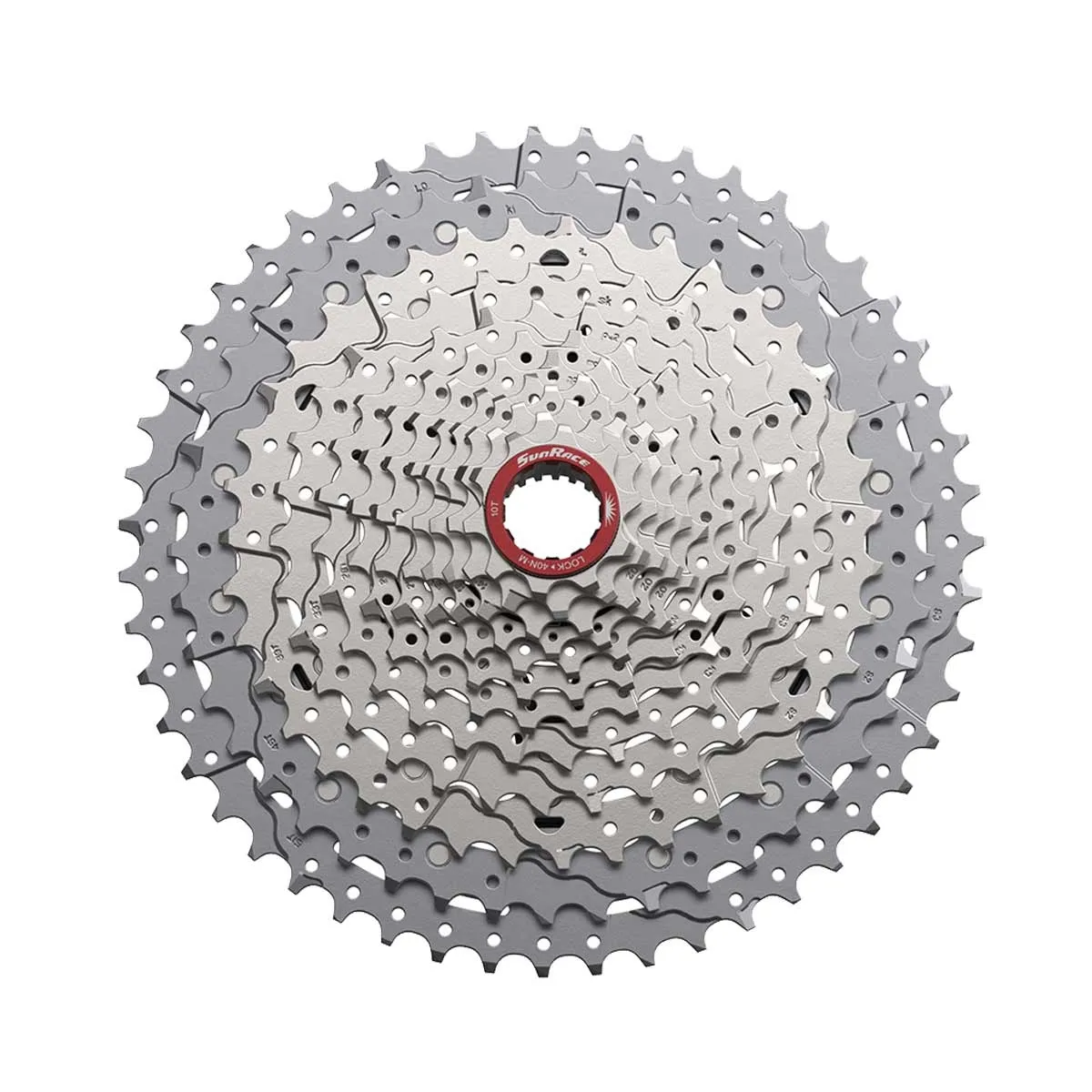 SunRace CSMZ932 Kassette MTB Micro Spline 12-fach Abstufung 10-51 Zähne metallic