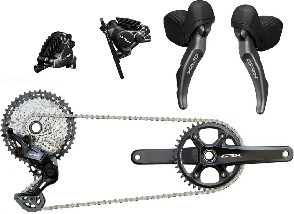 Shimano GRX RX820/822 Gruppe 12x1-fach Disc - Kassette 10-45 Zähne