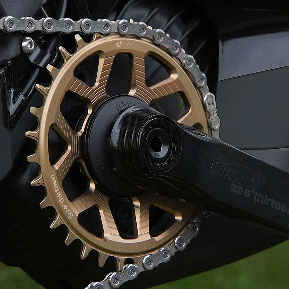 e*thirteen Helix R e-Spec Kettenblatt E-Bike Bosch CX Gen4 Direct-Mount | bronze 11- 12-fach Alu Boost 32 Zähne