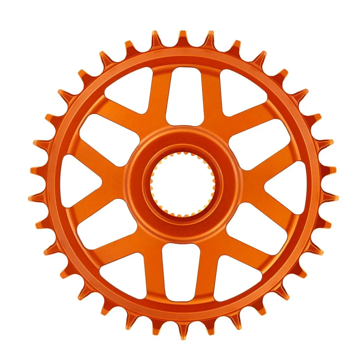 e*thirteen Helix R e-Spec Kettenblatt E-Bike Bosch CX Gen4 Direct-Mount | orange 11- 12-fach Alu Boost 34 Zähne