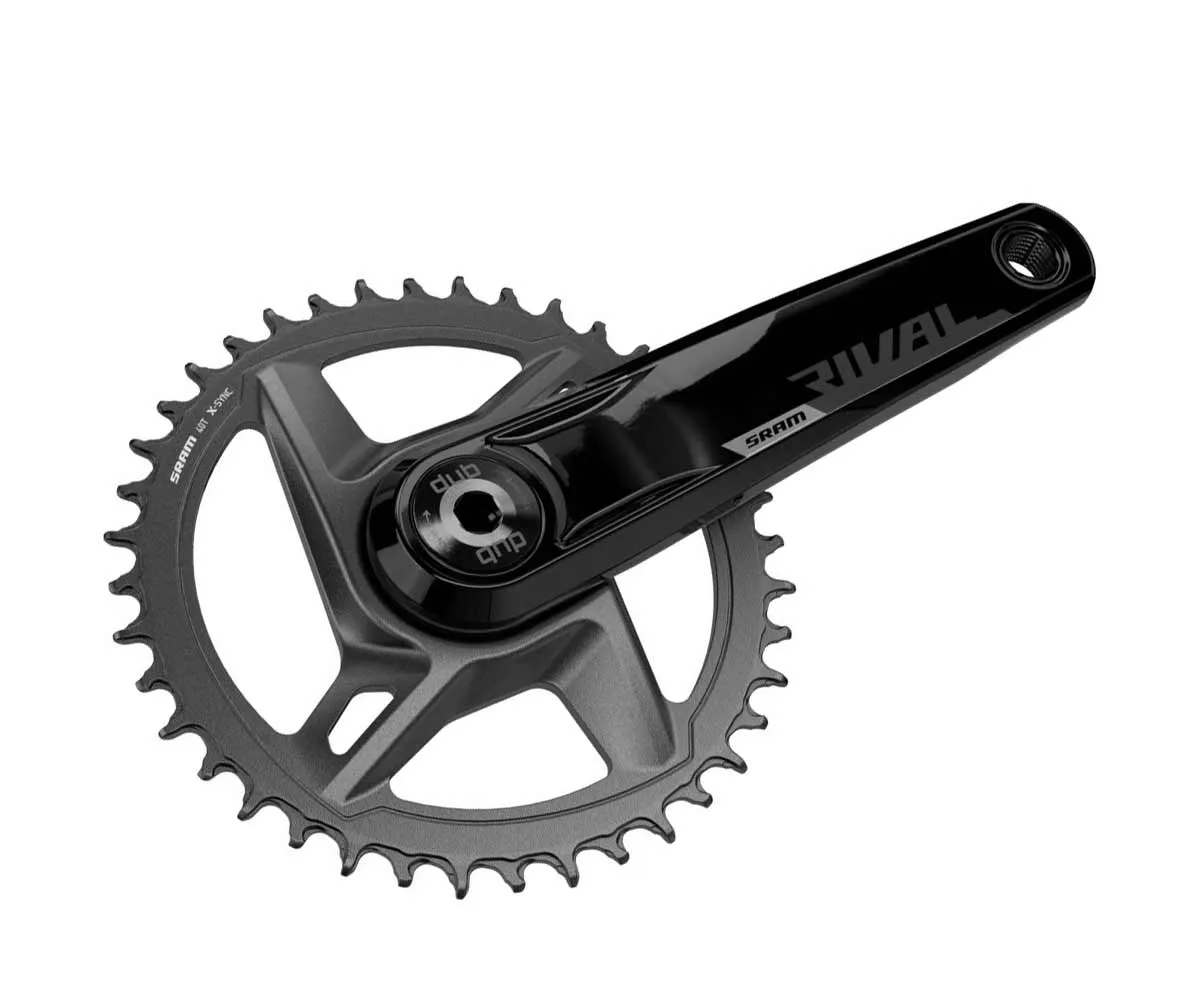 Sram Rival AXS Kurbel D1 DUB Wide 12x1-fach Abstufung 40 Zähne 165 mm - Restbestand