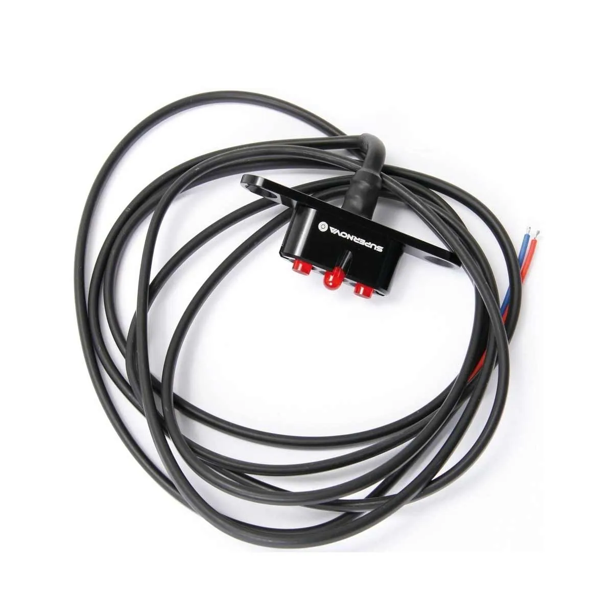 Supernova E3 Tail Light 2 Rücklicht LED E-Bike 12 Volt Gepäckträger-Montage Kabelabgang 0 Grad schwarz