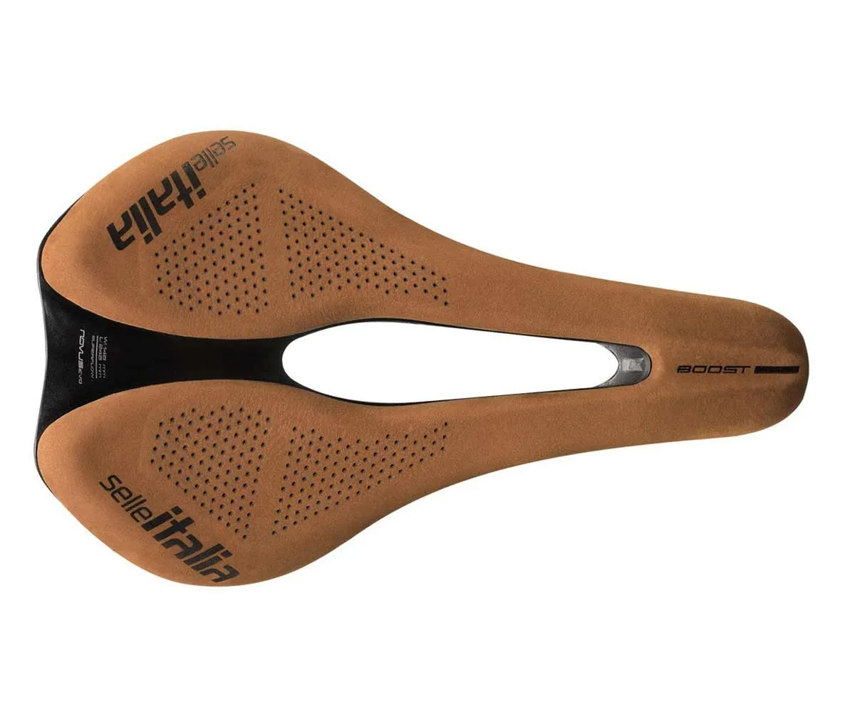 Selle Italia Novus Boost Sattel EVO Kit-Carbonio Superflow L3 Breite 145mm Gestell Carbon nubuk-braun - Ausverkauft
