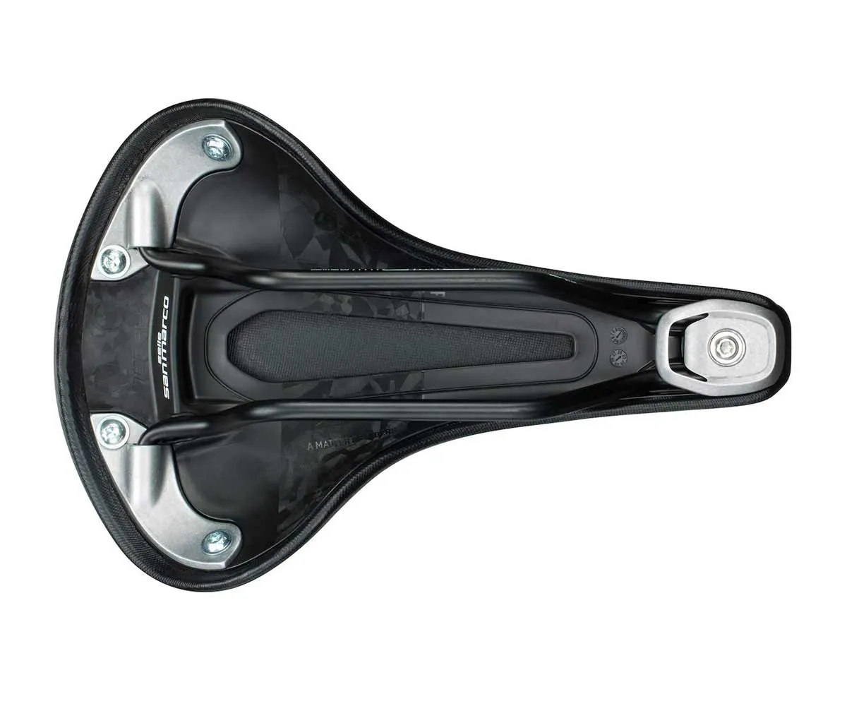 Selle San Marco Regal Short Full-Fit Dynamic Sattel Wide Breite 165mm Gestell Manganese schwarz