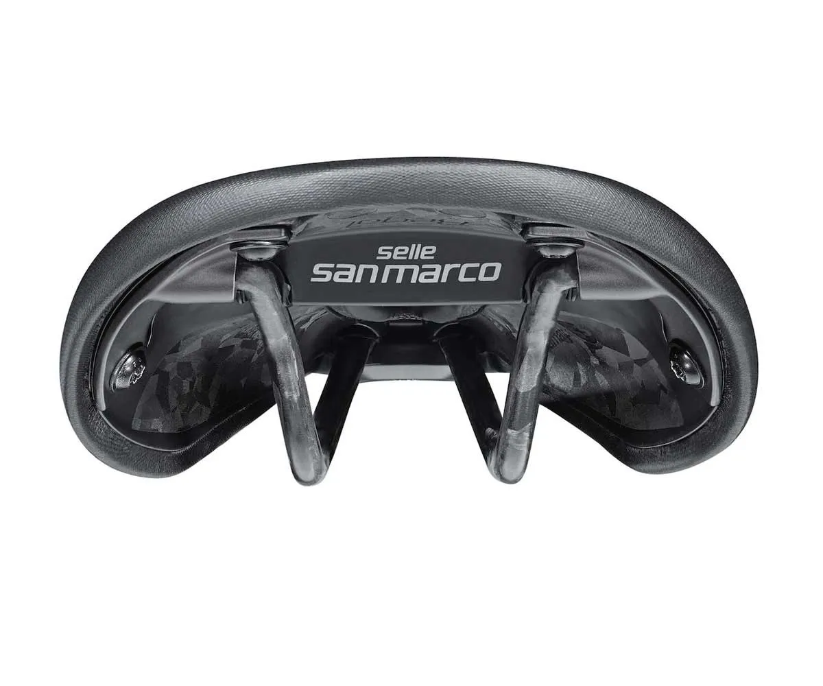 Selle San Marco Regal Short Open-Fit Carbon Sattel Narrow Breite 140mm Gestell Carbon schwarz