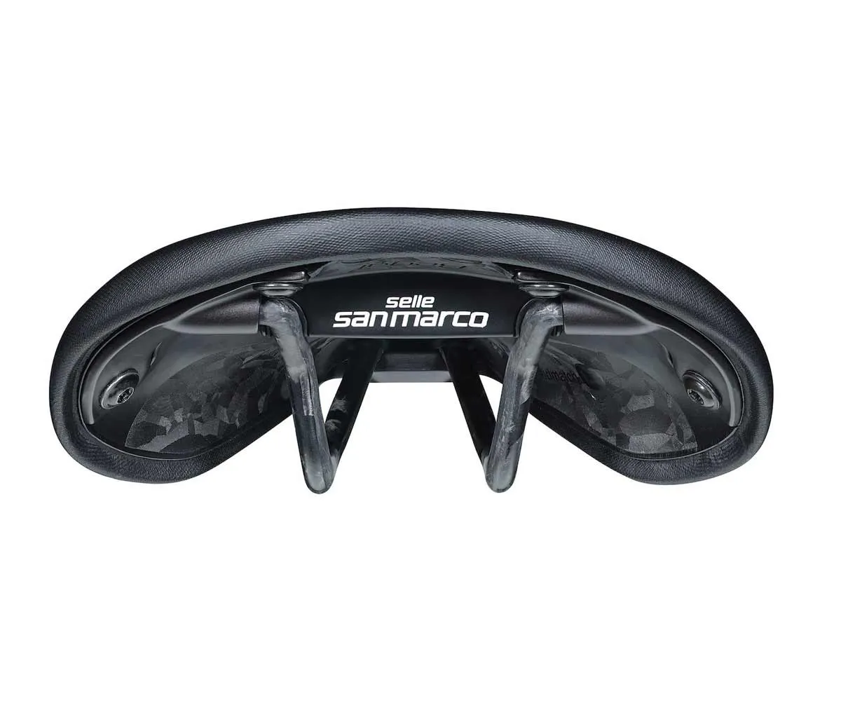 Selle San Marco Regal Short Open-Fit Carbon Sattel Narrow Wide 165mm Gestell Carbon schwarz