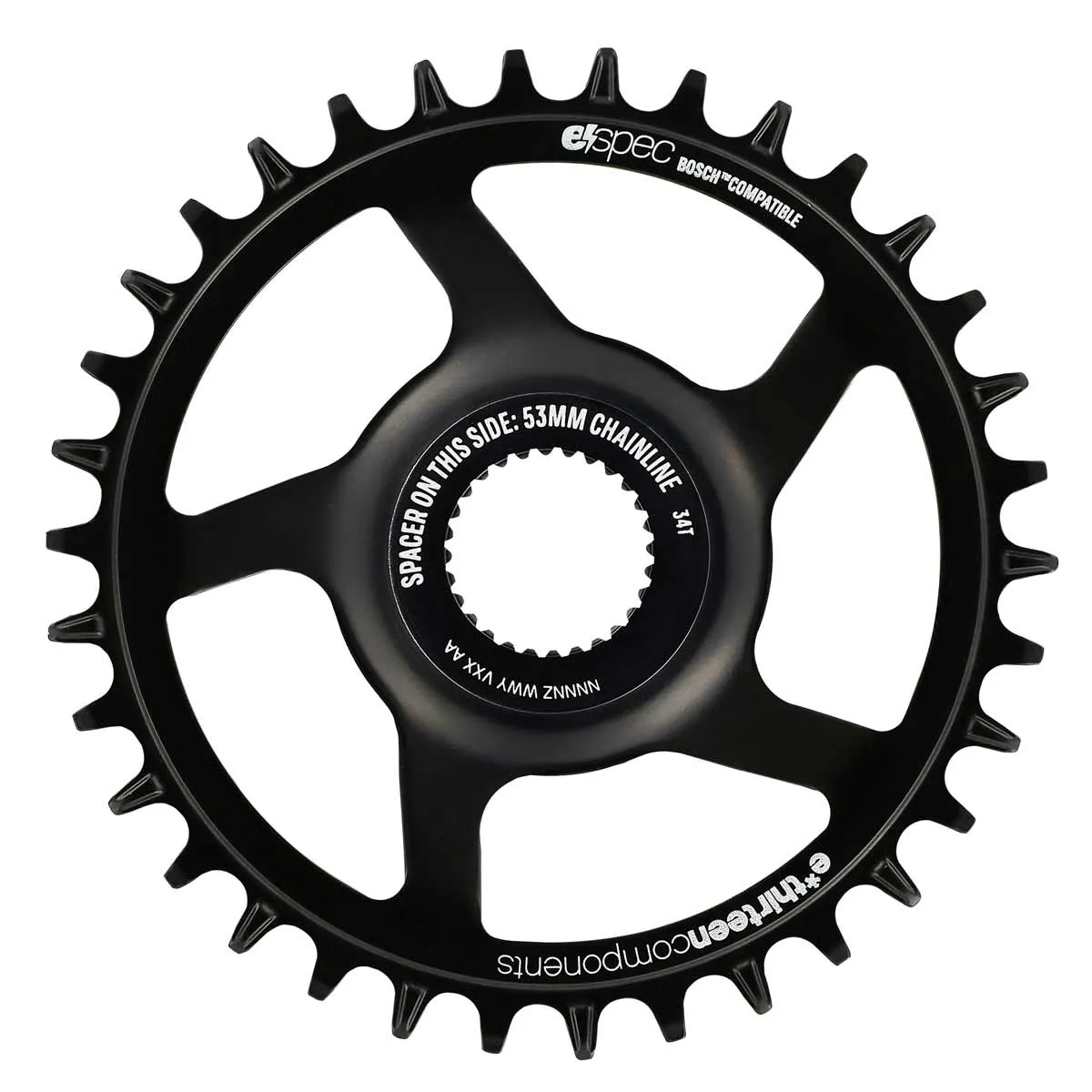 e*thirteen Helix Core eSpec Kettenblatt E-Bike Direct-Mount | Bosch SX/CX Gen4 Stahl 34 Zähne