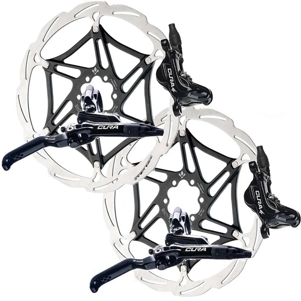 Disc Set Formula Cura 4 FCS+TFRA Scheibenbremsen schwarz + zweiteilige Scheiben 6 Loch schwarz